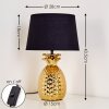 Pina Tafellamp Goud, 1-licht