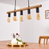 Blord Hanglamp Bruin, Zwart, 5-lichts