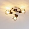 Bardhaman Plafondlamp Zwart, 3-lichts
