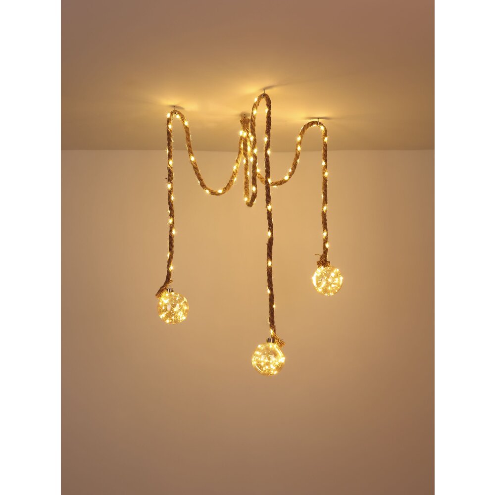 Globo ROVETO decor Amber, 3-lichts