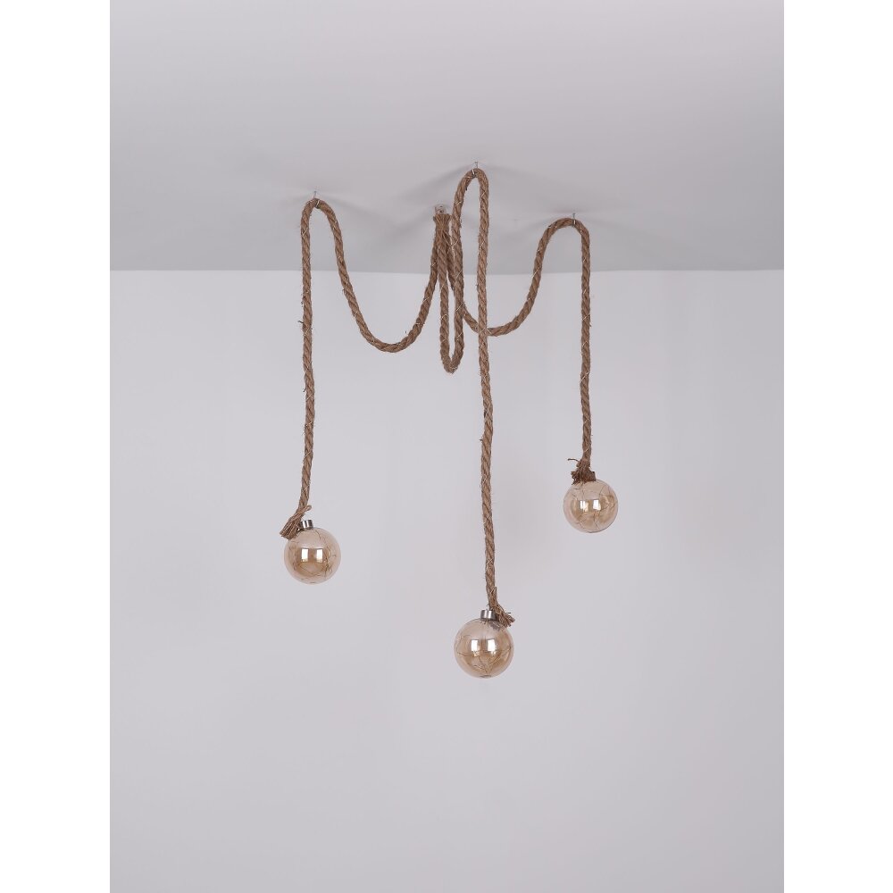 Globo ROVETO decor Amber, 3-lichts