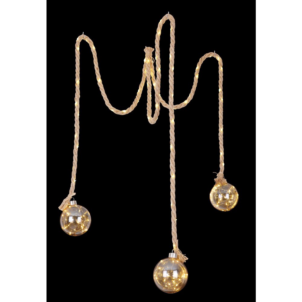 Globo ROVETO decor Amber, 3-lichts