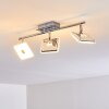 Vallorbe Plafondlamp LED Chroom, 3-lichts