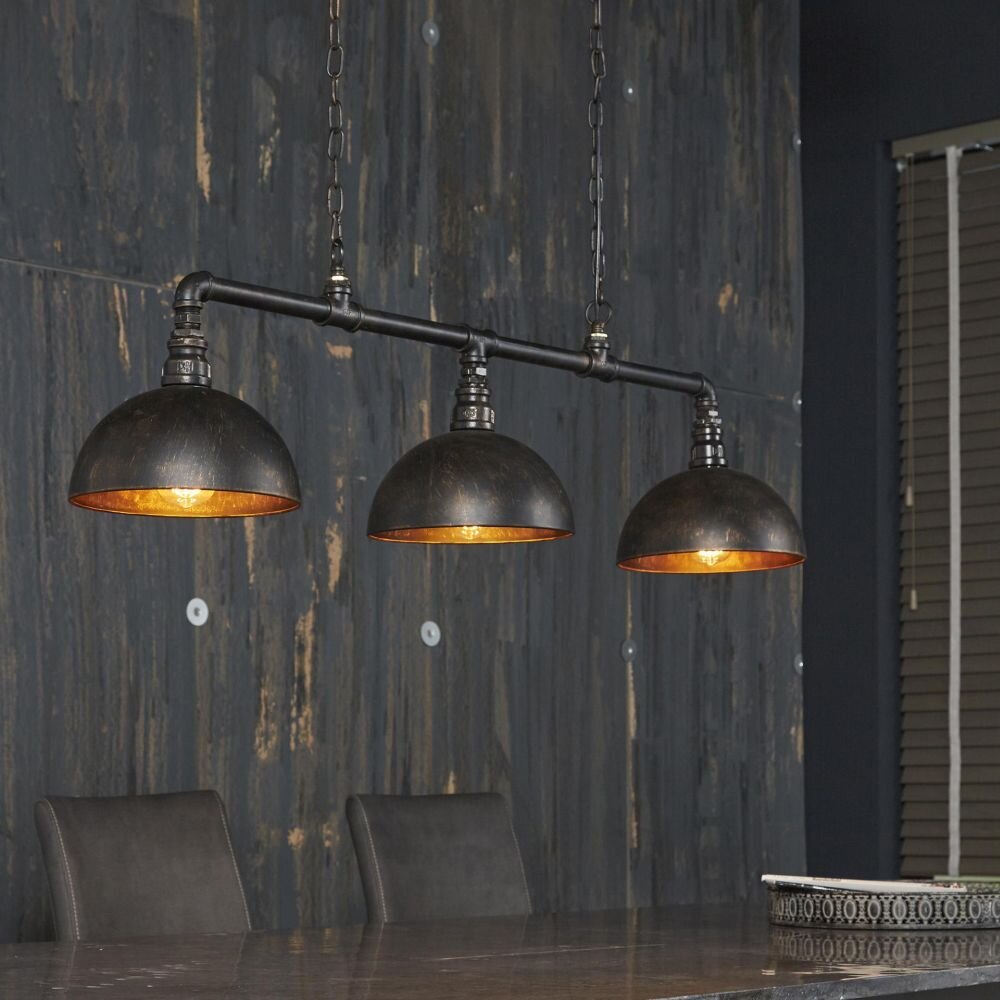 GROENEKAN Hanglamp Zwart, 3-lichts main product photo