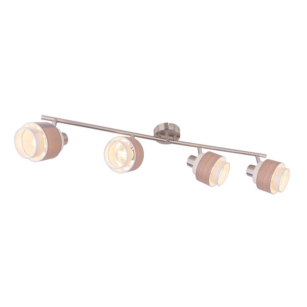 Globo ASHGAAN Spotlamp Nikkel mat, 4-lichts main product photo