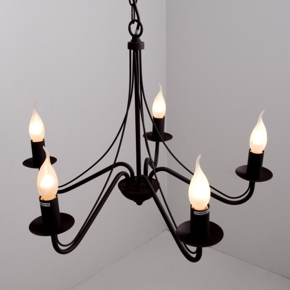 Reality COUNTRY kroonluchter Roest, 5-lichts main product photo