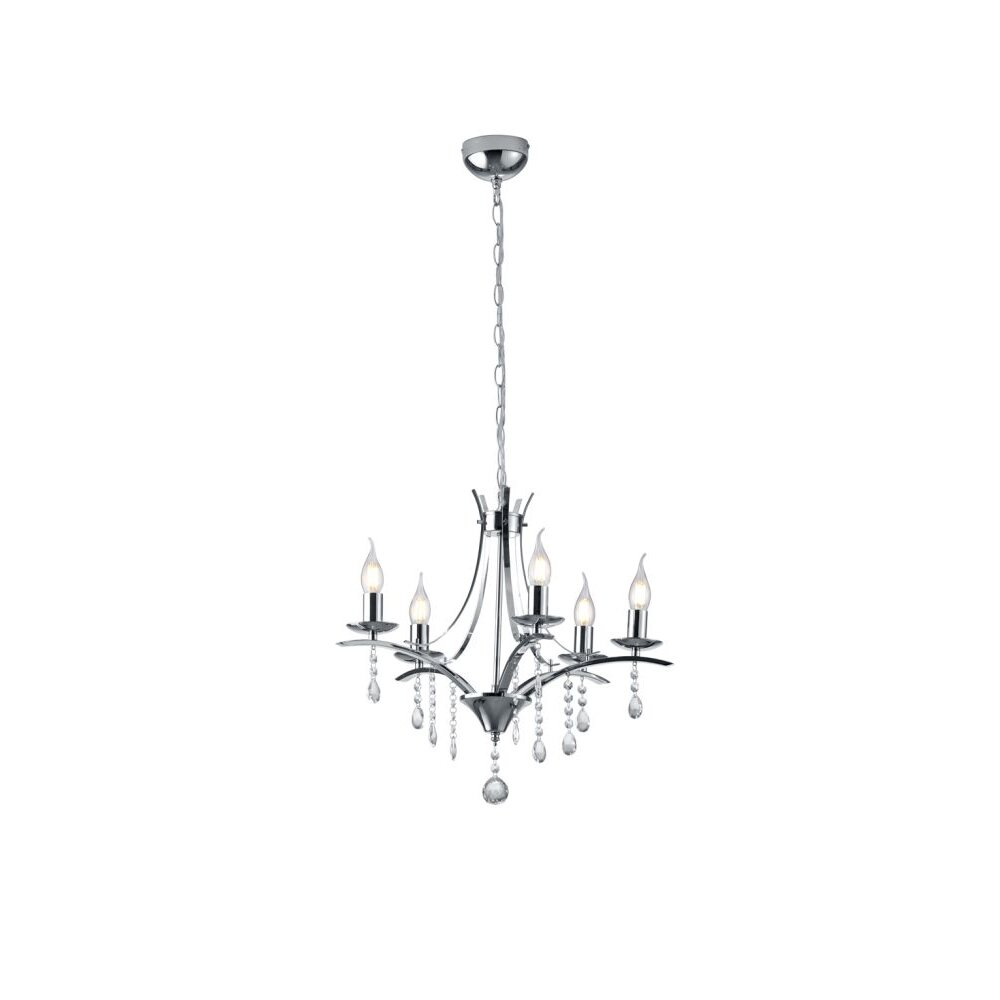Trio LUCERNA Kroon Chroom, 5-lichts main product photo