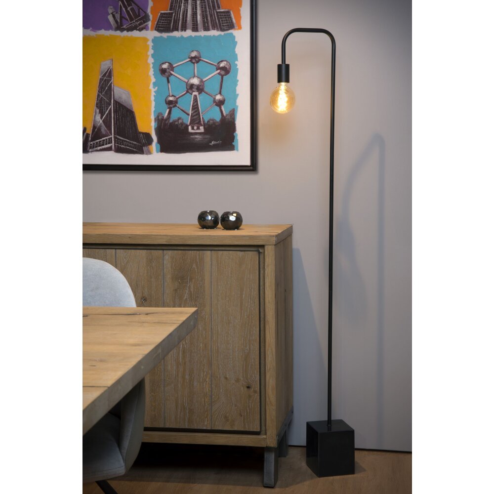 Lucide LORIN Staande lamp Zwart, 1-licht main product photo