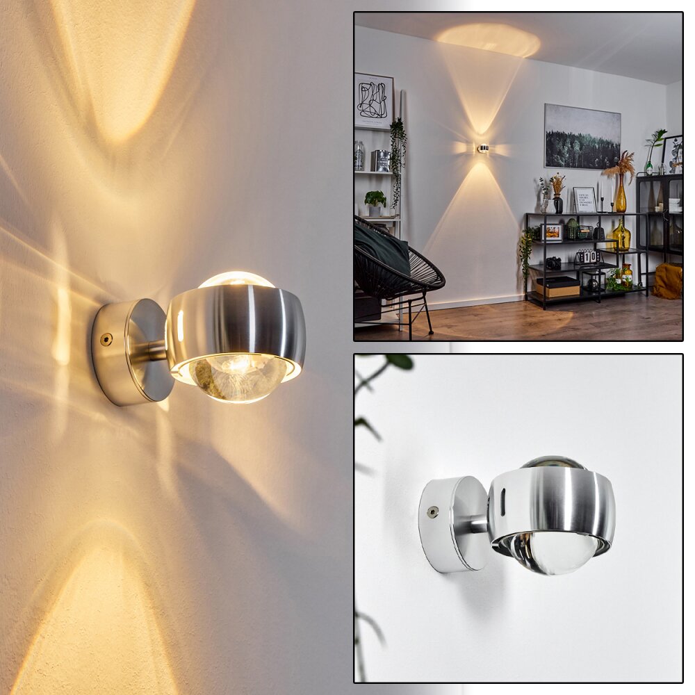 Sapri Muurlamp Zilver, 1-licht main product photo