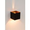 Lucide XIO Muurlamp Zwart, 1-licht