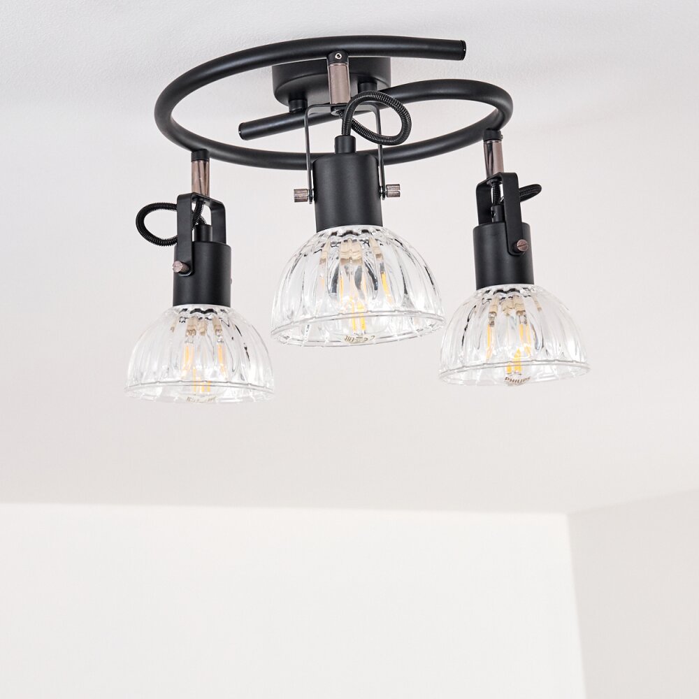 Bohemia Plafondlamp Zwart, 3-lichts