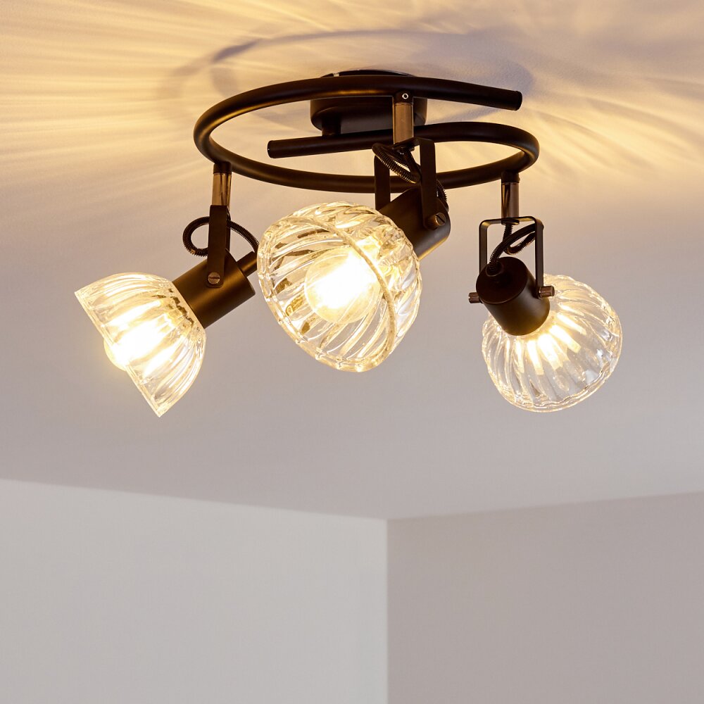 Bohemia Plafondlamp Zwart, 3-lichts