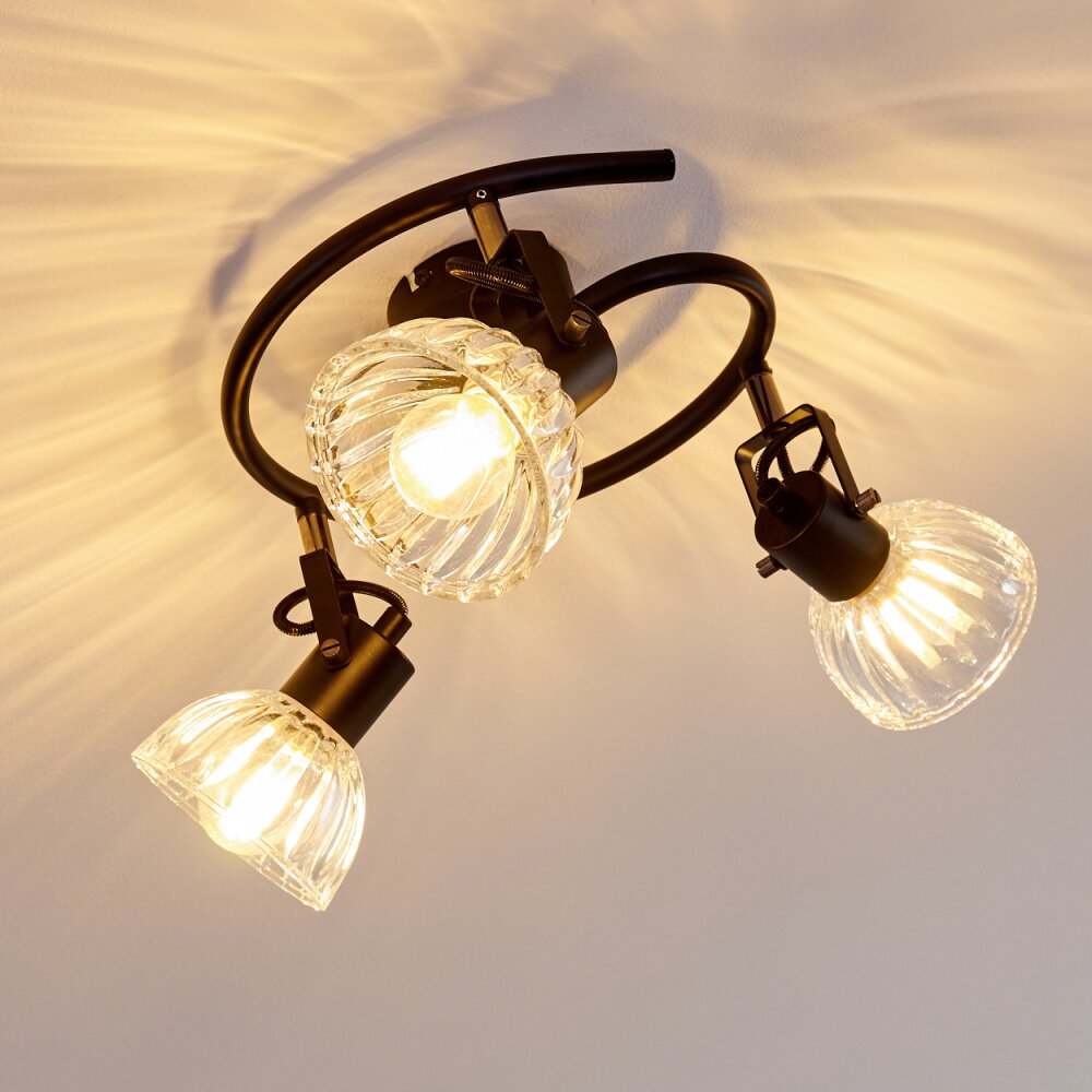 Bohemia Plafondlamp Zwart, 3-lichts