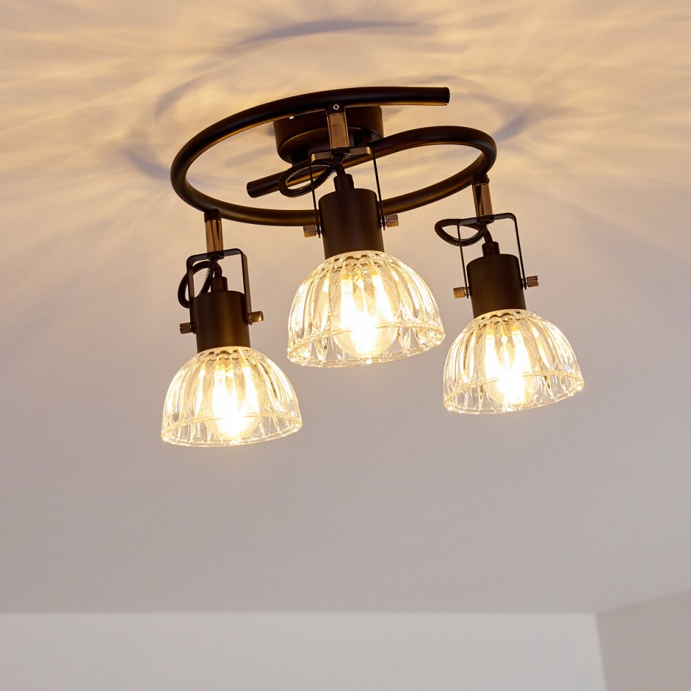Bohemia Plafondlamp Zwart, 3-lichts