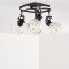 Bohemia Plafondlamp Zwart, 3-lichts