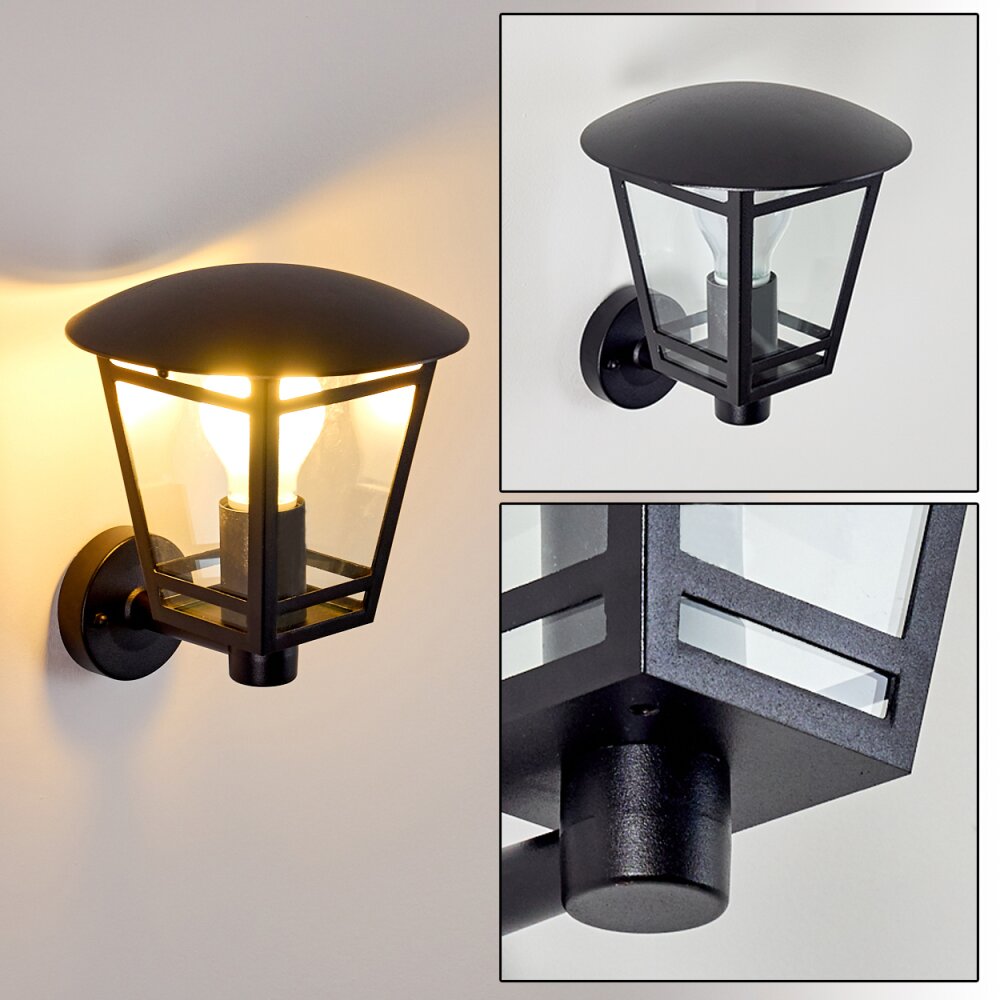 Siera Buiten muurverlichting Zwart, 1-licht main product photo