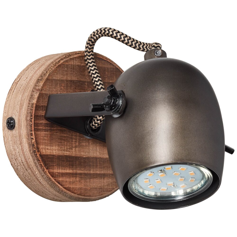 Brilliant Tool Muurspot Zwart, 1-licht main product photo