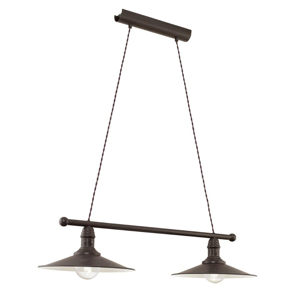 Eglo STOCKBURY Hanglamp Beige, Donkerbruin, 2-lichts main product photo