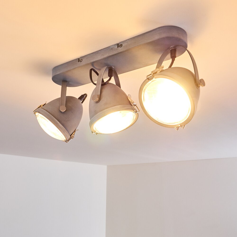 Butikon Plafondlamp Grijs, 3-lichts