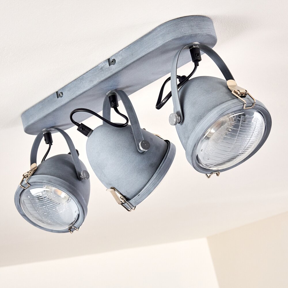 Butikon Plafondlamp Grijs, 3-lichts