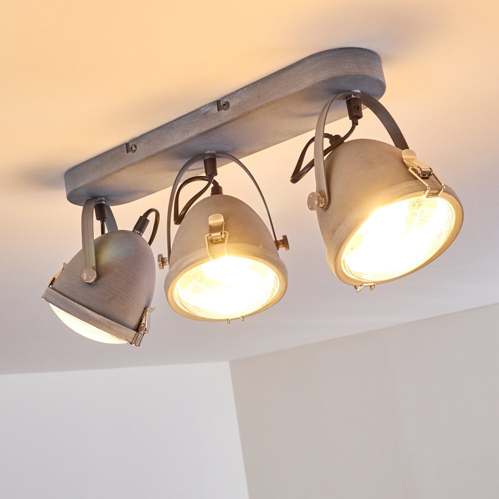 Butikon Plafondlamp Grijs, 3-lichts