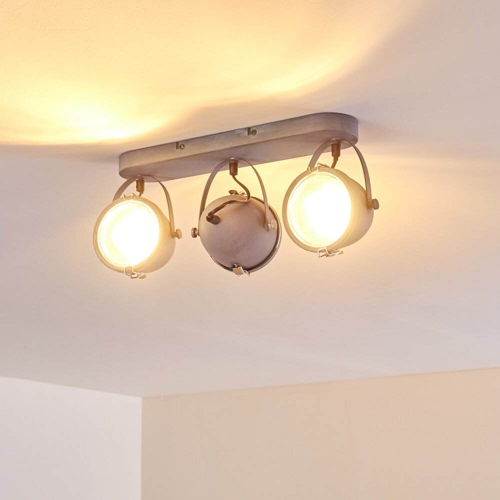 Butikon Plafondlamp Grijs, 3-lichts