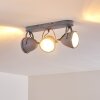 Butikon Plafondlamp Grijs, 3-lichts