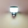 Larvik Buiten muurverlichting LED Antraciet, 1-licht, Bewegingsmelder