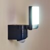 Larvik Buiten muurverlichting LED Antraciet, 1-licht, Bewegingsmelder