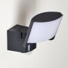 Larvik Buiten muurverlichting LED Antraciet, 1-licht, Bewegingsmelder