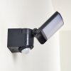 Larvik Buiten muurverlichting LED Antraciet, 1-licht, Bewegingsmelder