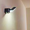Larvik Buiten muurverlichting LED Antraciet, 1-licht, Bewegingsmelder