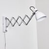 Stranderott Muurlamp Chroom, Wit, 1-licht
