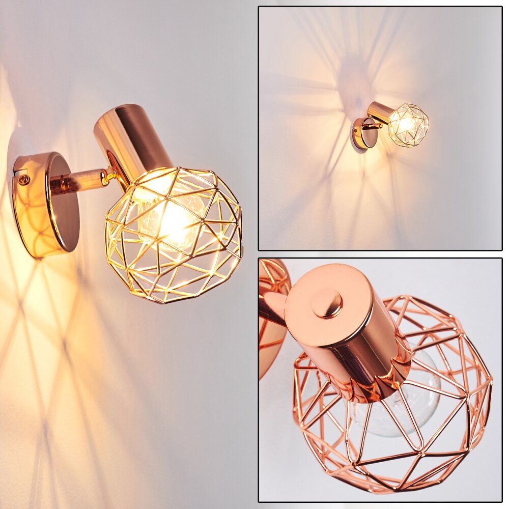 Palmira Muurlamp Koperkleurig, 1-licht main product photo