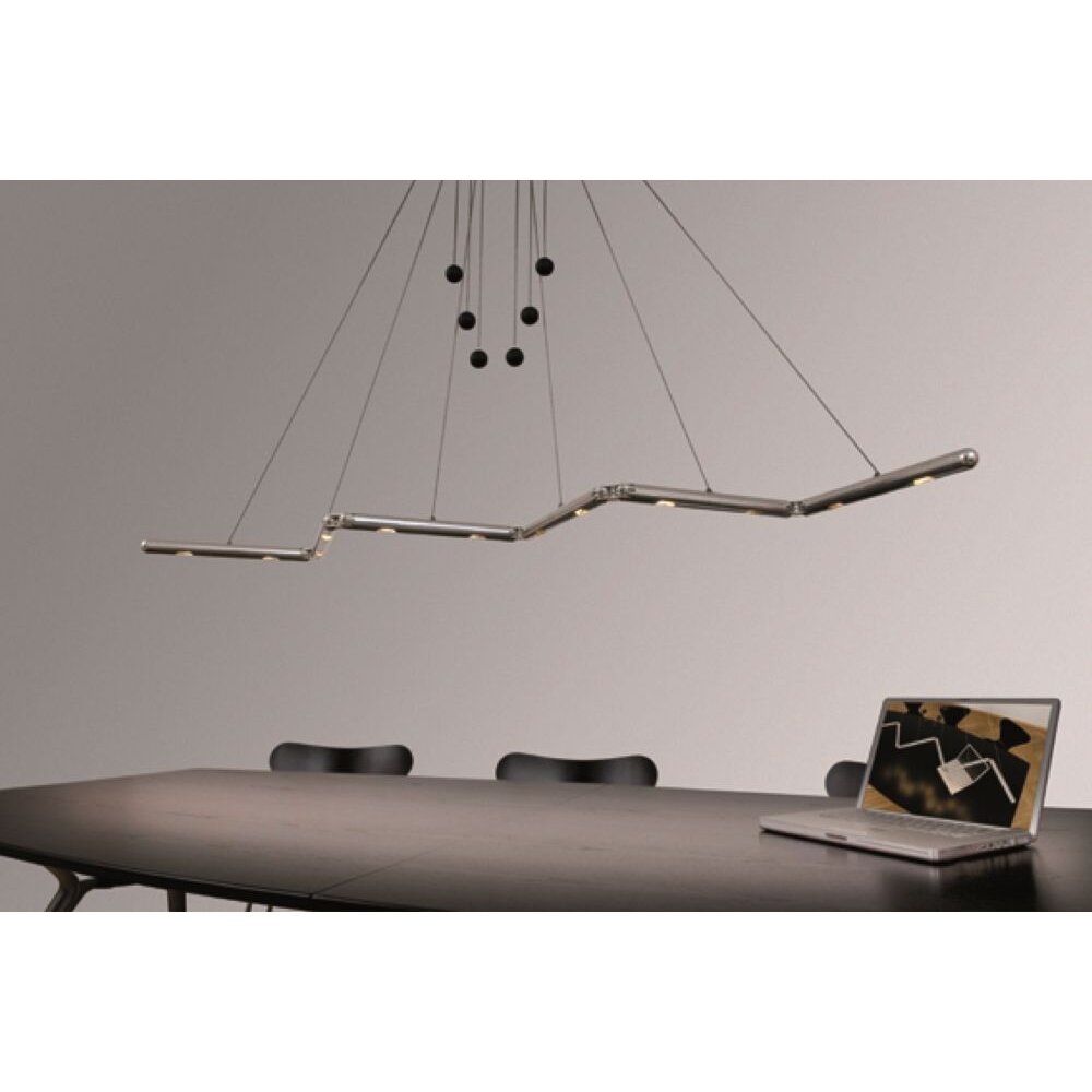 Basis-Leuchten GENUA Hanglamp LED Aluminium, 4-lichts main product photo