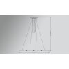 Basis-Leuchten GENUA Hanglamp LED Aluminium, 4-lichts Basis-Leuchten GENUA Hanglamp LED Aluminium, 4-lichts
