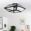 Moraira Plafondlamp Zwart, 1-licht
