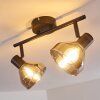 Tyksov Plafondlamp Zwart, 2-lichts