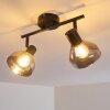 Tyksov Plafondlamp Zwart, 2-lichts