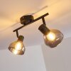Tyksov Plafondlamp Zwart, 2-lichts