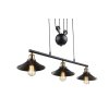 Globo LENIUS Hanglamp Zwart, 3-lichts