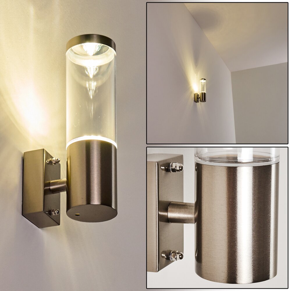 Noreaz Buiten muurverlichting Chroom, 1-licht main product photo