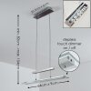 Junsele Hanglamp LED Nikkel mat, 3-lichts