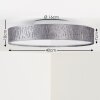 Liared Plafondlamp LED Nikkel mat, 1-licht