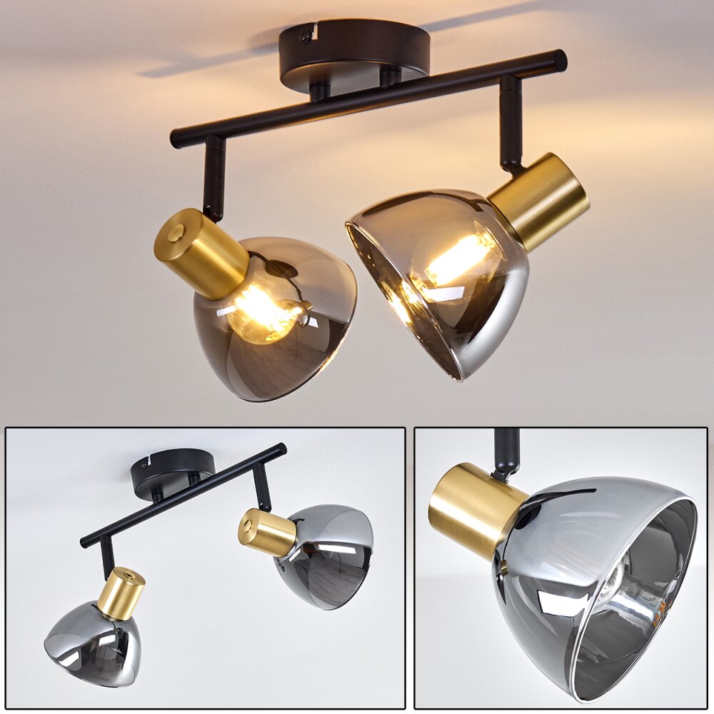 Mariefred Plafondlamp Zwart, 2-lichts main product photo