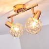 Palmira Plafondlamp Koperkleurig, 2-lichts