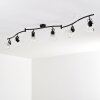 Bois Plafondlamp Zwart, 6-lichts