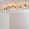 Bois Plafondlamp Zwart, 6-lichts