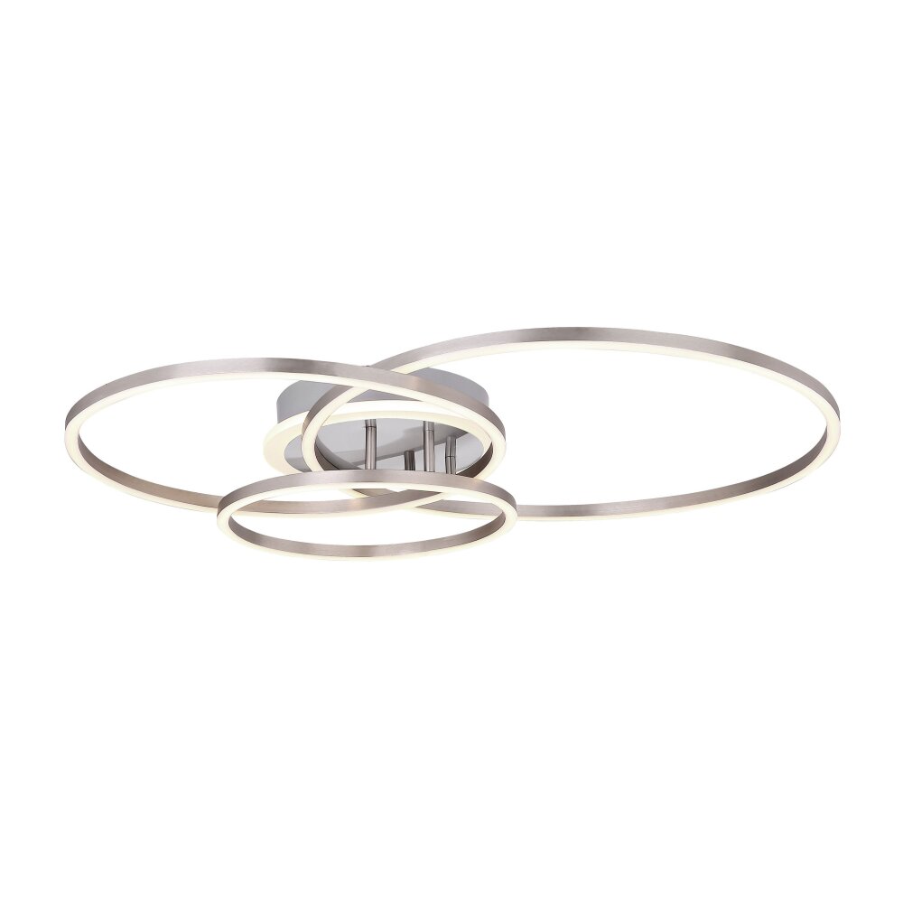 Globo MUNNI Plafondlamp Nikkel mat, 1-licht main product photo