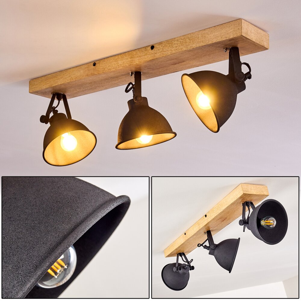 Svanfolk Plafondlamp Hout licht, 3-lichts main product photo
